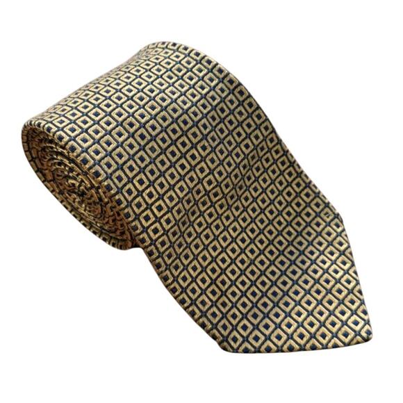 Faconnable Yellow/Blue Tie - Picture 7 of 7